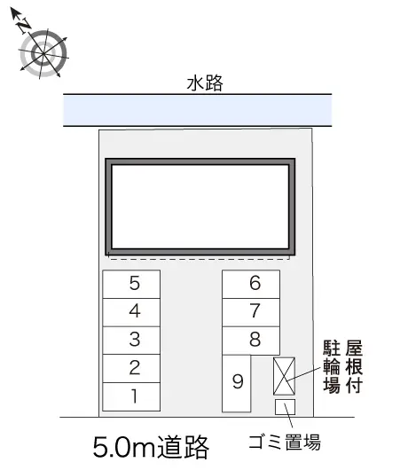 ★手数料０円★岐阜市折立　月極駐車場（LP）